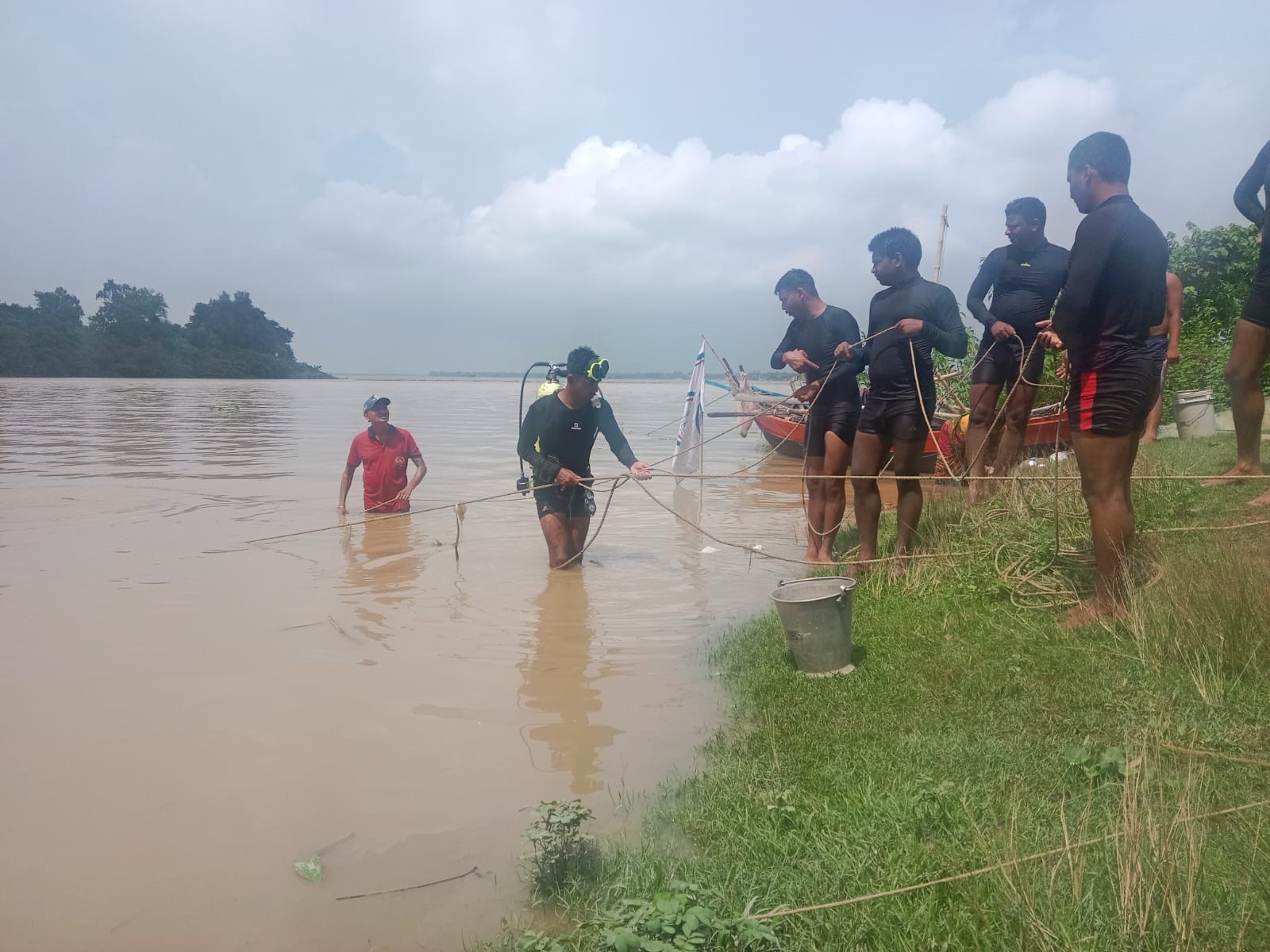 Mock drill at 58 gate, Uluberia by batch no. 244 (WBP)