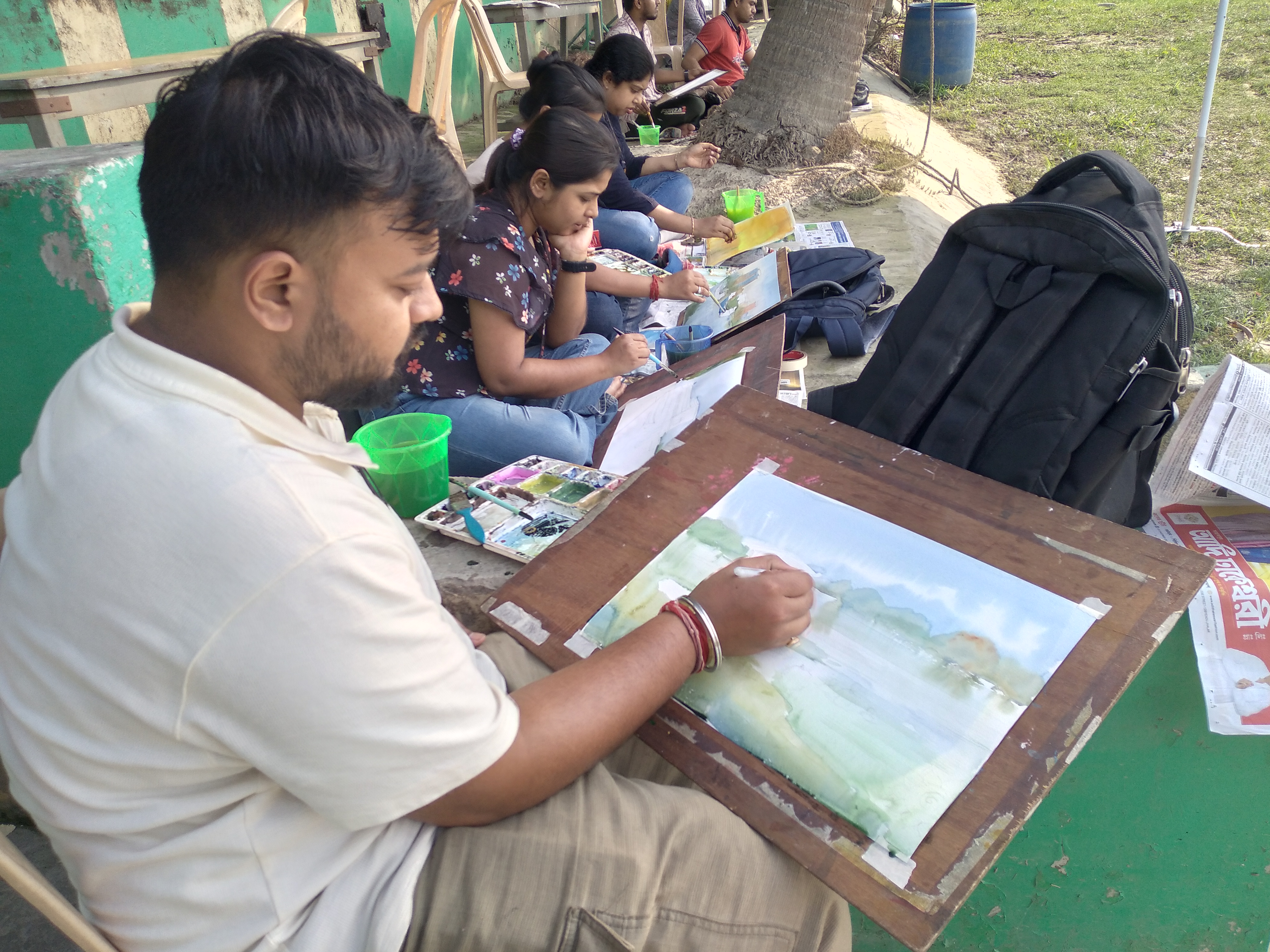 Art workshop under Nadir Sange Dekha